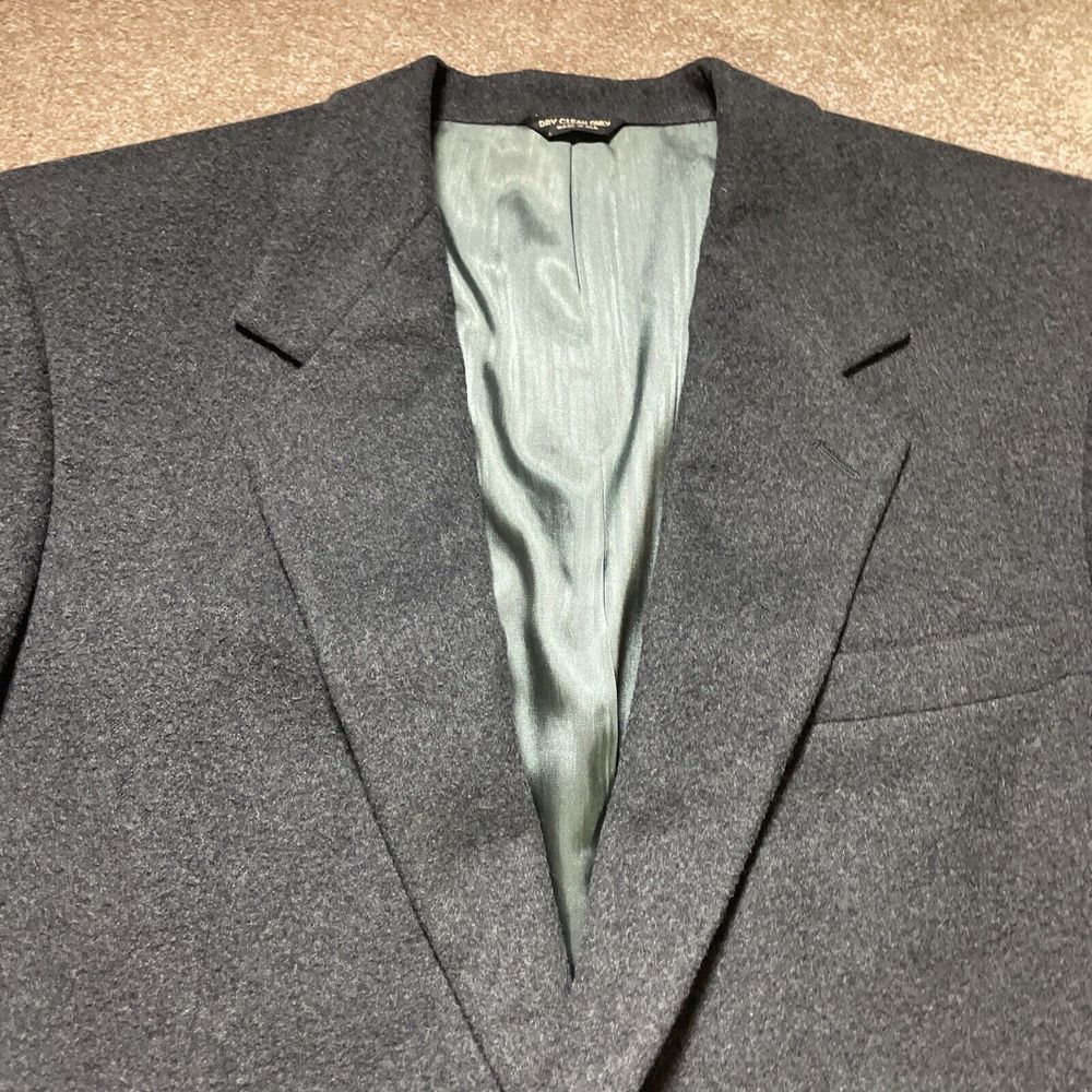 Cashmere Mans Gray Jacket 46R Business Work Blazer Joseph & Lyman Bloomingdale’s - Picture 3 of 16
